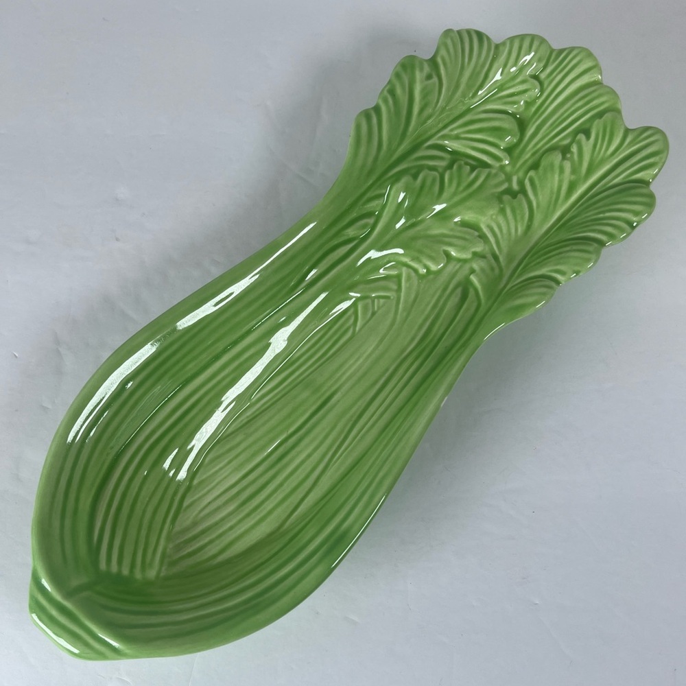 VTG 1950s Celery Tapas Appetizer Serving Dish Cardinal Made In USA  10x4”  VC253